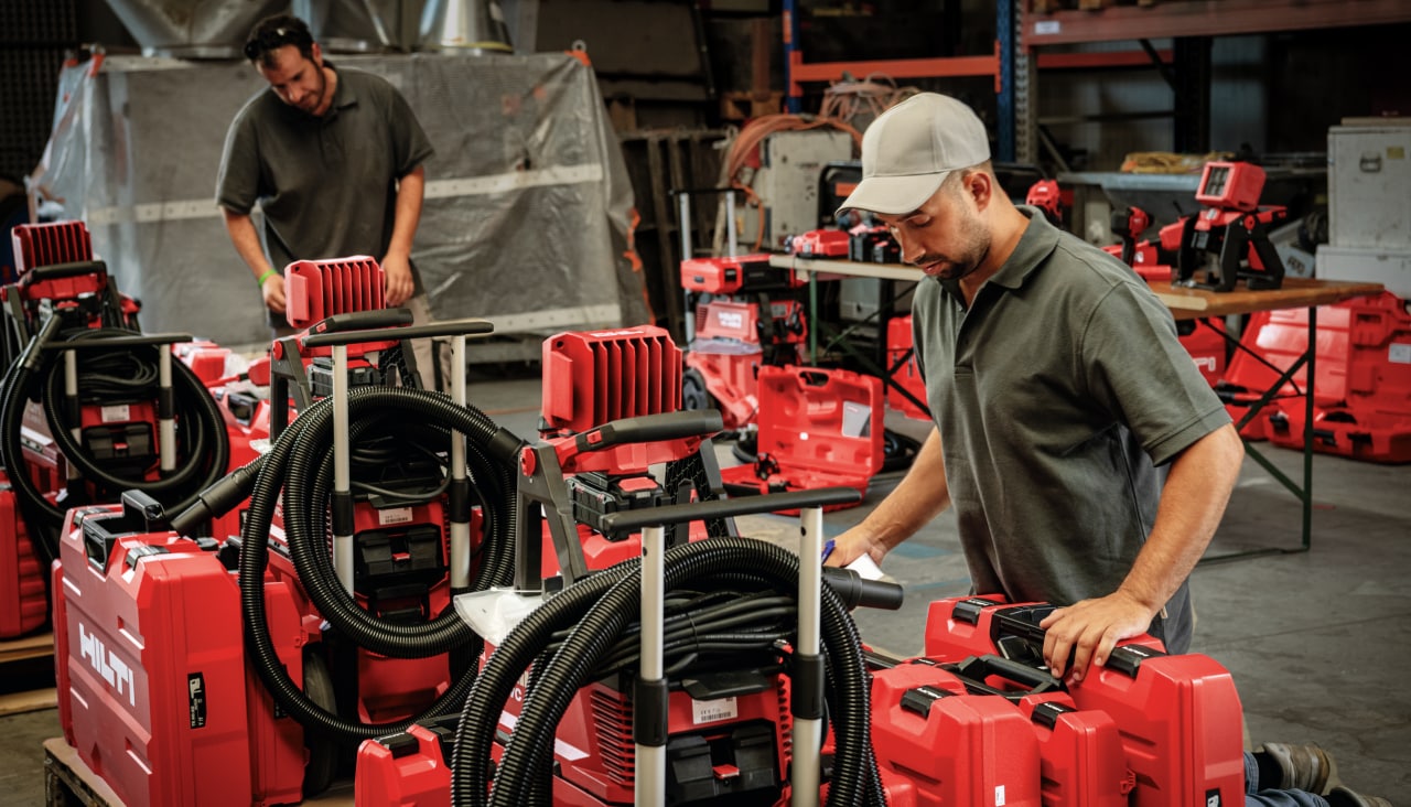 Customer receiving fleeted tools