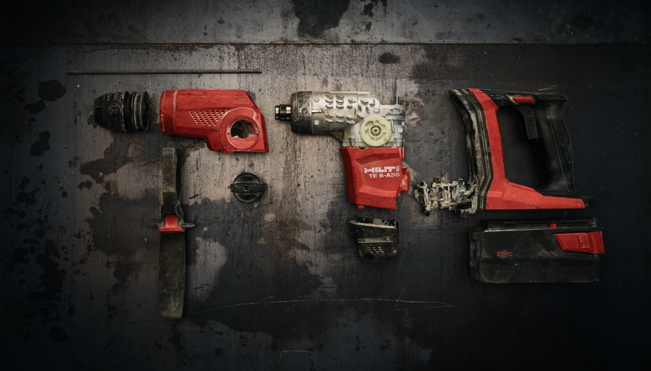 A TE 6-A36 dismantled for recycling in a recycling center