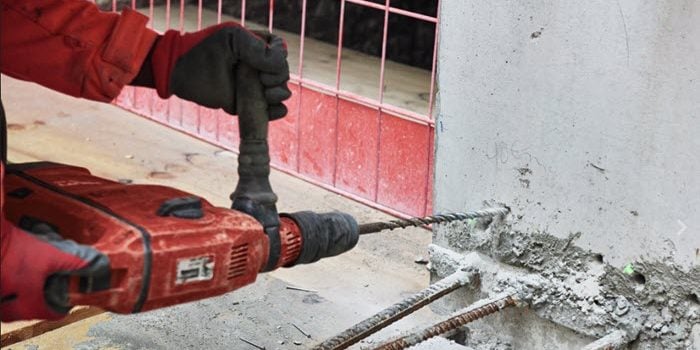 Drilling for rebar