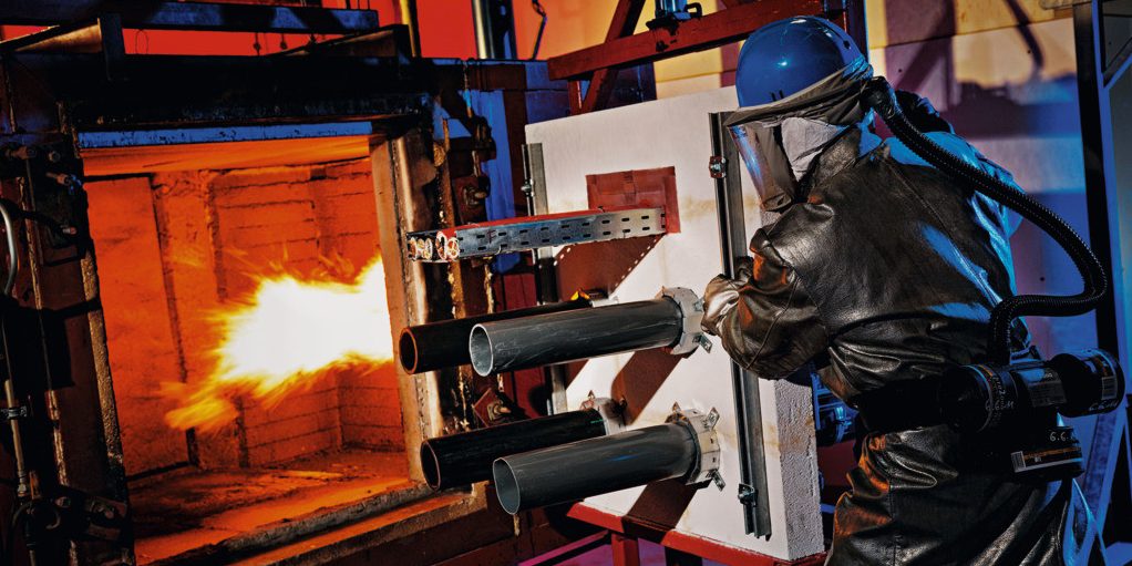 Testing of Fire Protection Products, Firestop L049447.tif, Research and Development