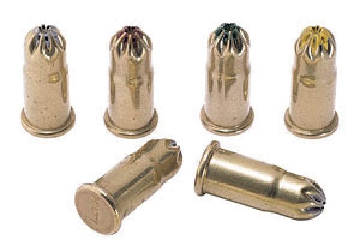 5.5/16 Powder cartridges (.22 caliber) Propellant cartridges for use with the DX E72 powder-actuated tool