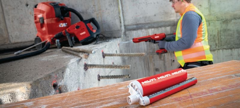 HIT-HY 200-R V3 Adhesive anchor Ultimate-performance injectable hybrid mortar with approvals for post-installed rebar connections and anchoring structural baseplates Applications 1