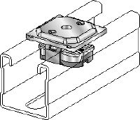 MQA pipe clamp saddle Galvanised pipe clamp saddle for connecting threaded components to MQ strut channels