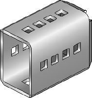 MIC-SC Connector Hot-dip galvanised (HDG) connector used with MI baseplates that allow for free positioning of the girder