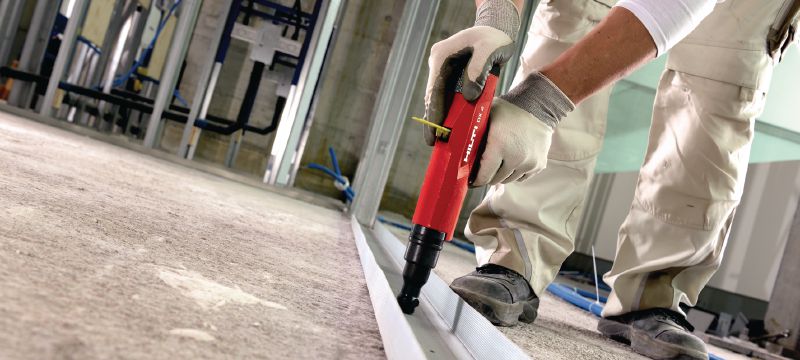 X-C P8 Masonry nails Single nail for fastening to concrete using powder-actuated tools Applications 1