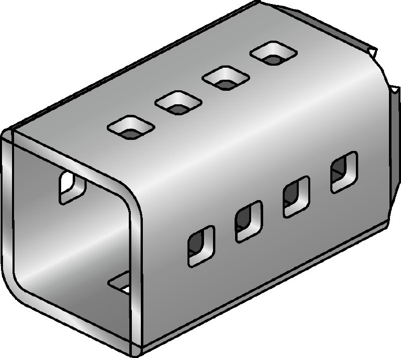 MIC-SC Connector Hot-dip galvanised (HDG) connector used with MI baseplates that allow for free positioning of the girder