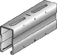 MQ-72 Galvanised 72 mm high MQ strut channel for medium/heavy-duty applications