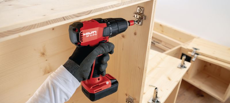 SF 2-A12 Cordless drill driver Subcompact-class cordless 12V Li-ion drill driver with brushless motor and 10 mm keyless chuck for when you need access, low weight and precise control Applications 1