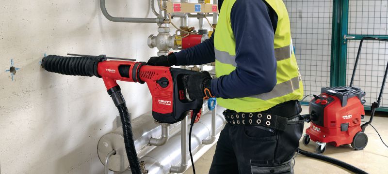 TE DRS-Y Dust removal system Dust removal system for concrete drilling and chiselling with Hilti SDS Max (TE-Y) rotary hammers Applications 1